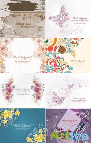 Spring Floral Illystrations Set 13