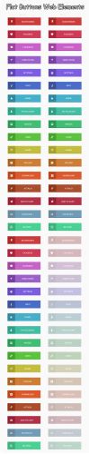 Designtnt - Flat Buttons Web Elements Set 1