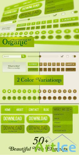 WeGraphics - Organic Web Interface Kit