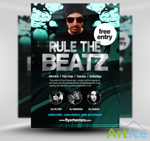 Rule The Beatz Flyer Template