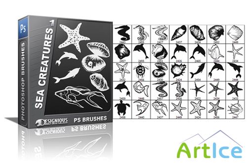 Sea Creature Brushes Set 1