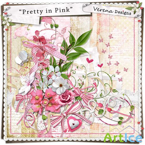 Scrap Set - Pretty in Pink PNG and JPG Files