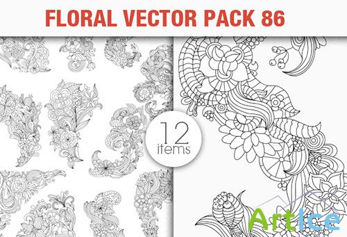 Floral Vector Pack 86