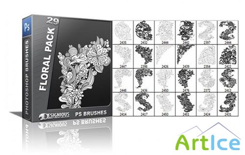 Floral Photoshop Brushes Pack 29