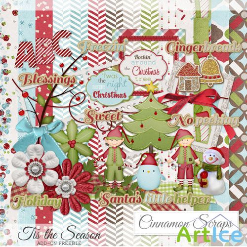 Scrap Set - Tis the Season PNG and JPG Files