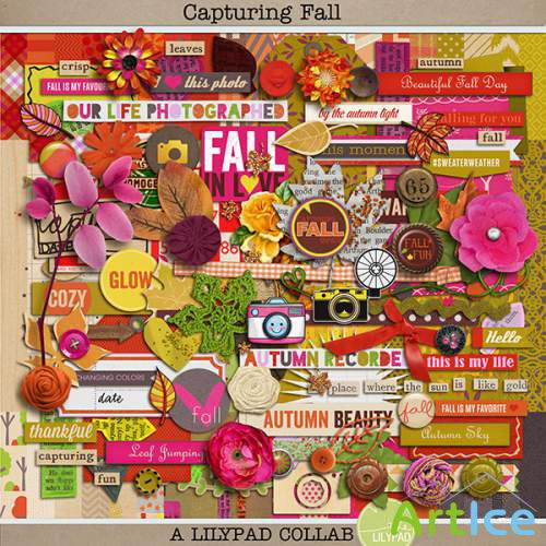 Scrap Set - Capturing Fall PNG and JPG Files