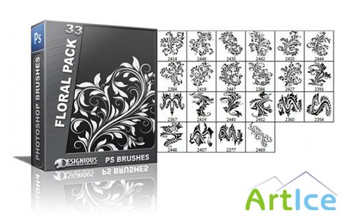 Floral Photoshop Brushes Pack 33