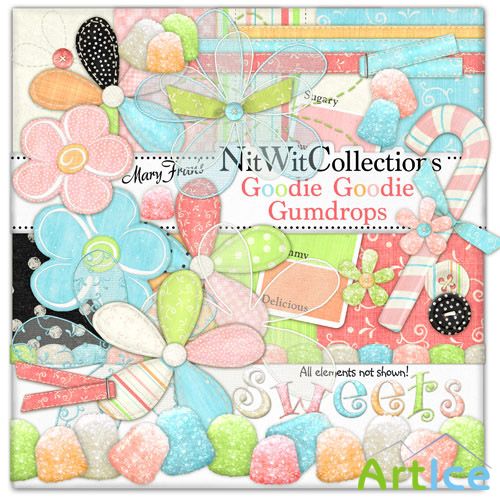 Scrap Set - Goodie Goodie Gudrops PNG and JPG Files