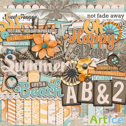 Scrap Set - Not Fade Away PNG and JPG Files