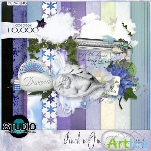 Scrap Set - Pinch Me I`m Dreaming PNG and JPG Files