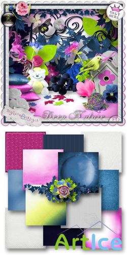 Scrap Set - Deep Nature PNG and JPG Files