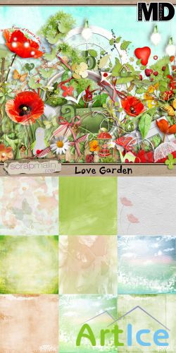 Scrap Set - Love Garden PNG and JPG Files