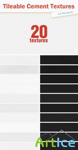 20 Tileable Cement Textures