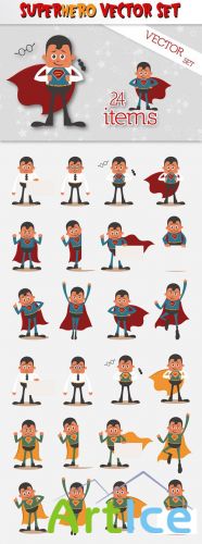 Superhero Vector Set