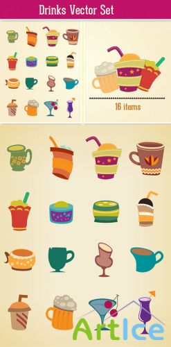 Drinks Vector Set 2