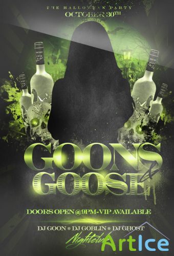 Goose Goons Flyer Template PSD