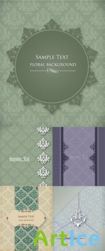 Spring Floral Vector Frames 28