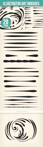 Blend Art Brushes Set for Illustrator