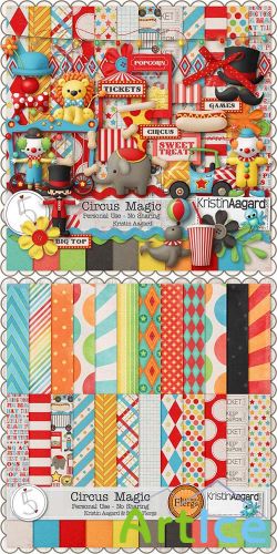 Scrap Set - Circus Magic PNG and JPG Files