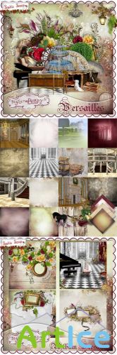 Scrap Set - Versailles PNG and JPG Files