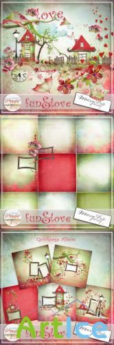 Scrap Set - Fun & Love PNG and JPG Files