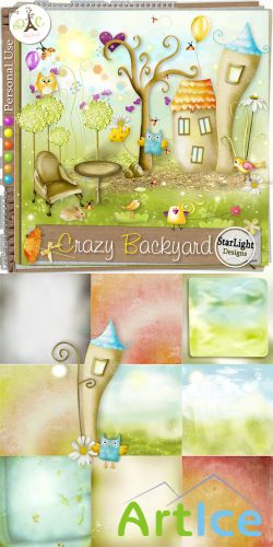 Scrap Set - Crazy BackyardPNG and JPG Files