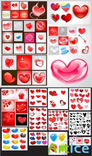 Hearts Vector Design Set