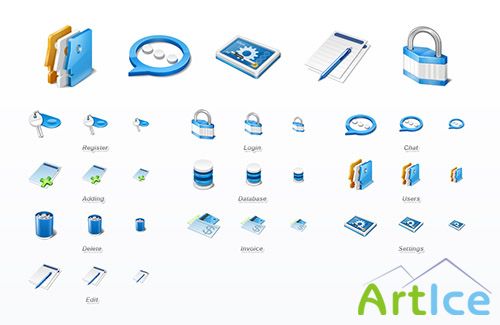 10 Application Icons Set