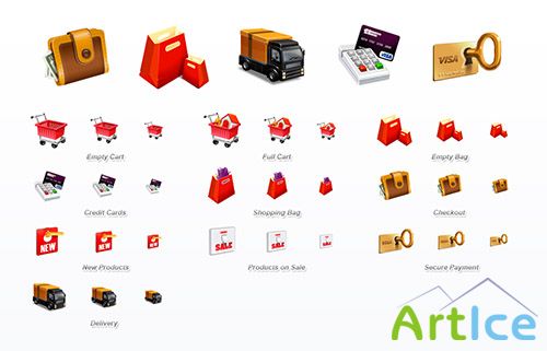 10 E-Commerce Icons Set