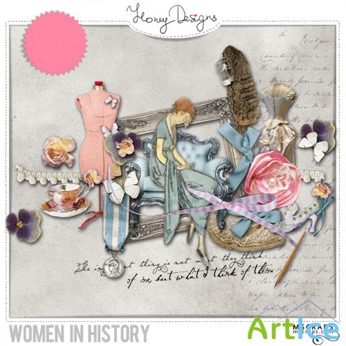 Scrap Set - Women In History PNG and JPG Files