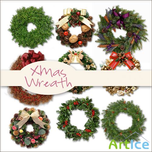 Xmas Wreath PNG Files