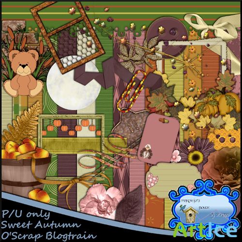 Scrap Set - Sweet Autumn PNG and JPG Files