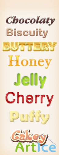 Yummy Photoshop Text Styles