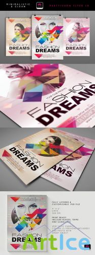 Fashion Dreams Flyer/Poster PSD Template #2