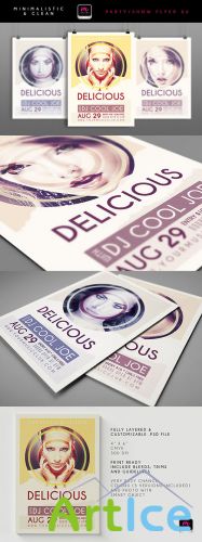 Delicious Minimalistic & Clean Flyer/Poster PSD Template