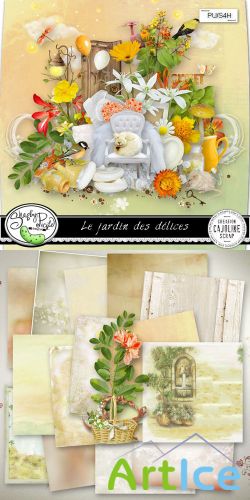 Scrap Set - Le Jardin Des Delices PNG and JPG Files