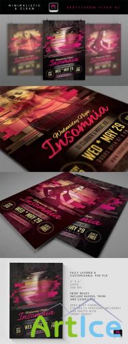 Wednesday Night Insomnia Flyer Template