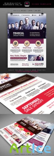 Minimalistic Corporate Flyer Template 3