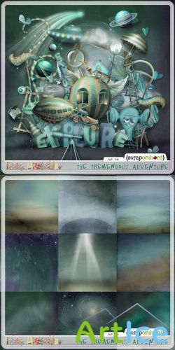 Scrap Set - The Tremendous Adventure PNG and JPG Files