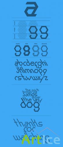 Premium Exans Font Set