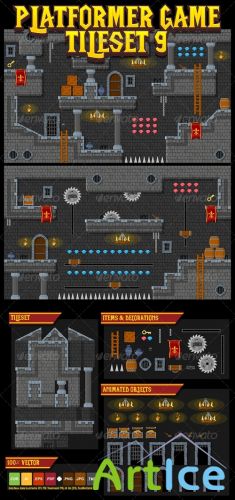 GraphicRiver - Platformer Game Tile Set 9 - 5296875