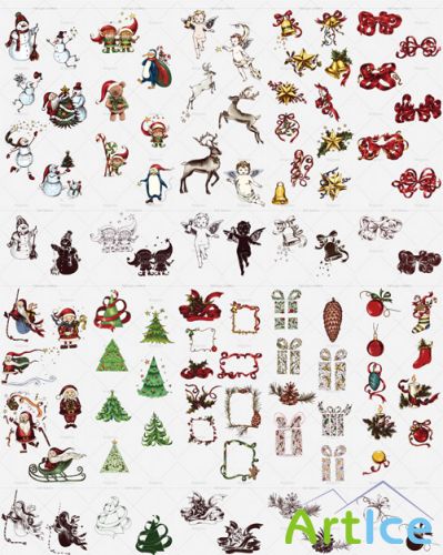 Christmas Design Elements Vector Set