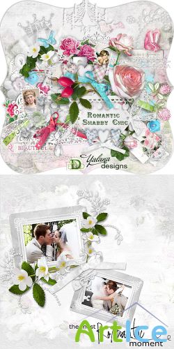 Scrap Set - Romantic Shabby Chic PNG and JPG Files