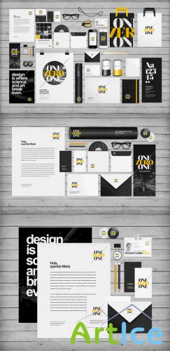 Flat Identity Branding Mockup Templates