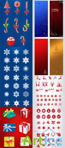 Christmas PSD Elements Set