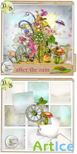 Scrap Kit - After the Rain PNG and JPG Files