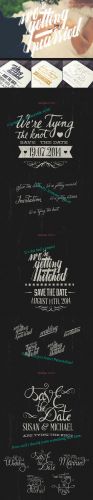 18 Wedding Typographic Elements