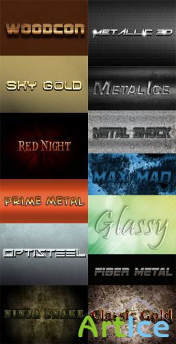 13 Text Effects Bundle PSD