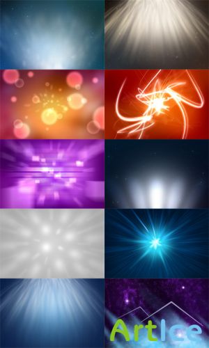 10 Abstract Light Backgrounds PSD