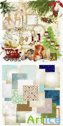 Scrap Kit - Winter Wonders PNG and JPG Files